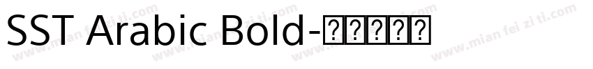 SST Arabic Bold字体转换